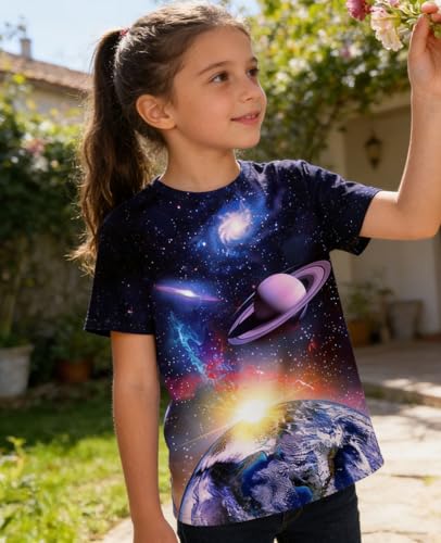 Image of LAIDIPAS Boys Girls 3D Graphic T-Shirt Short Sleeve Tops Tees 6-16 Years