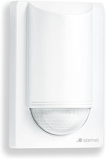 Steinel IS 2180 Eco Detector de Movimiento Blanco, Sensor PIR 180°/12 m, Carga de conmutación LED 350 W, Sensor de Pared, protección antideslizamiento
