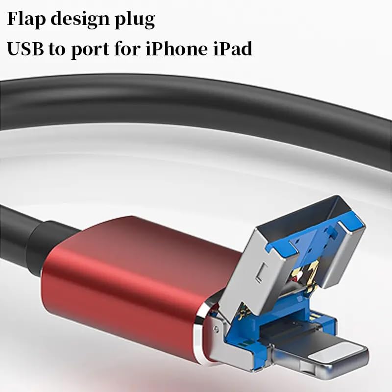 Image of USB HUB Lighting to USB 2 & Type C Hub Camera Reader 4 in 1 Compatible with iOS Devices (Lightning to USB 4IN2 HUB)