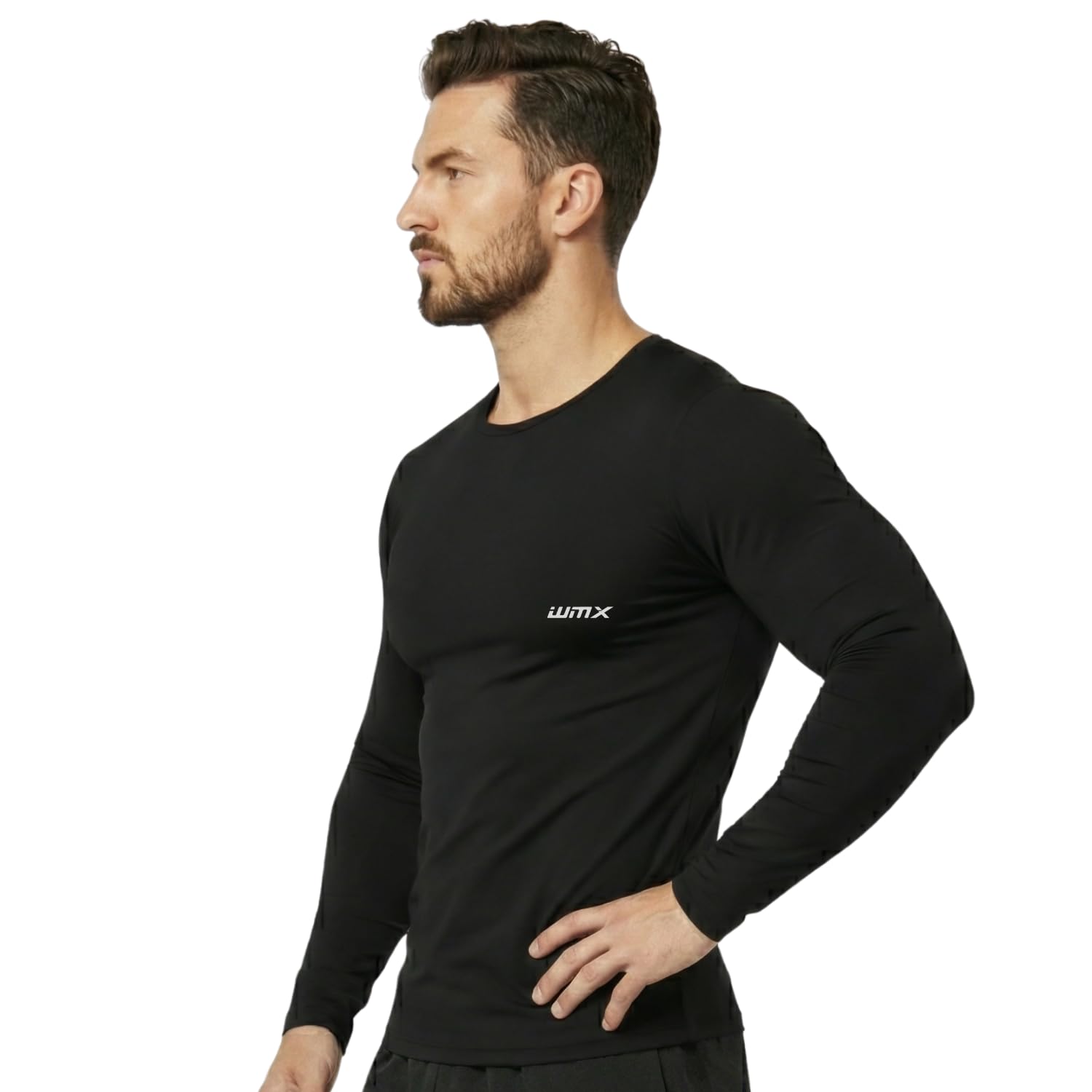 WMX Compression Swimming t Shirt Full Sleeves for Men (X-Large, Black) 2