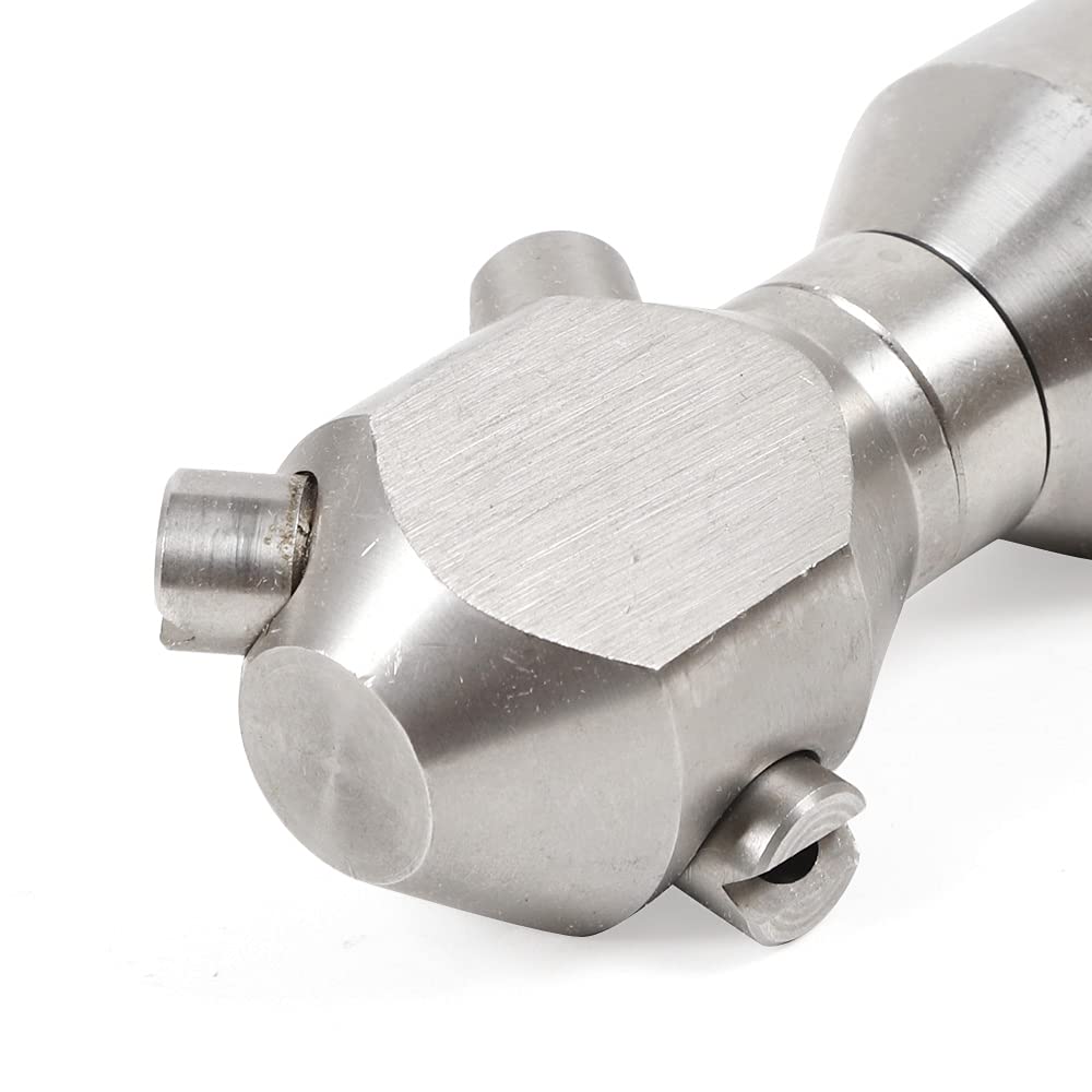 Ugello di lavaggio – Ugello di pulizia rotativo continuo – 1/2" Lavaggio serbatoio 3 ugelli per acqua rotante a 360° Pulizia ugelli puliti 5 bar (1/2")