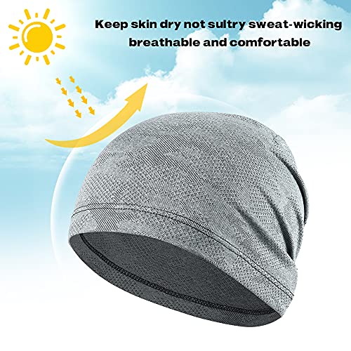 Image of WTACTFUL Cooling Skull Cap Breathable Mesh for Men Women | Lightweight Mesh Thin Quick-drying Moisture-Wicking Motorcycle Cycling Summer Sports Helmet Liner Hard Hat Liner
