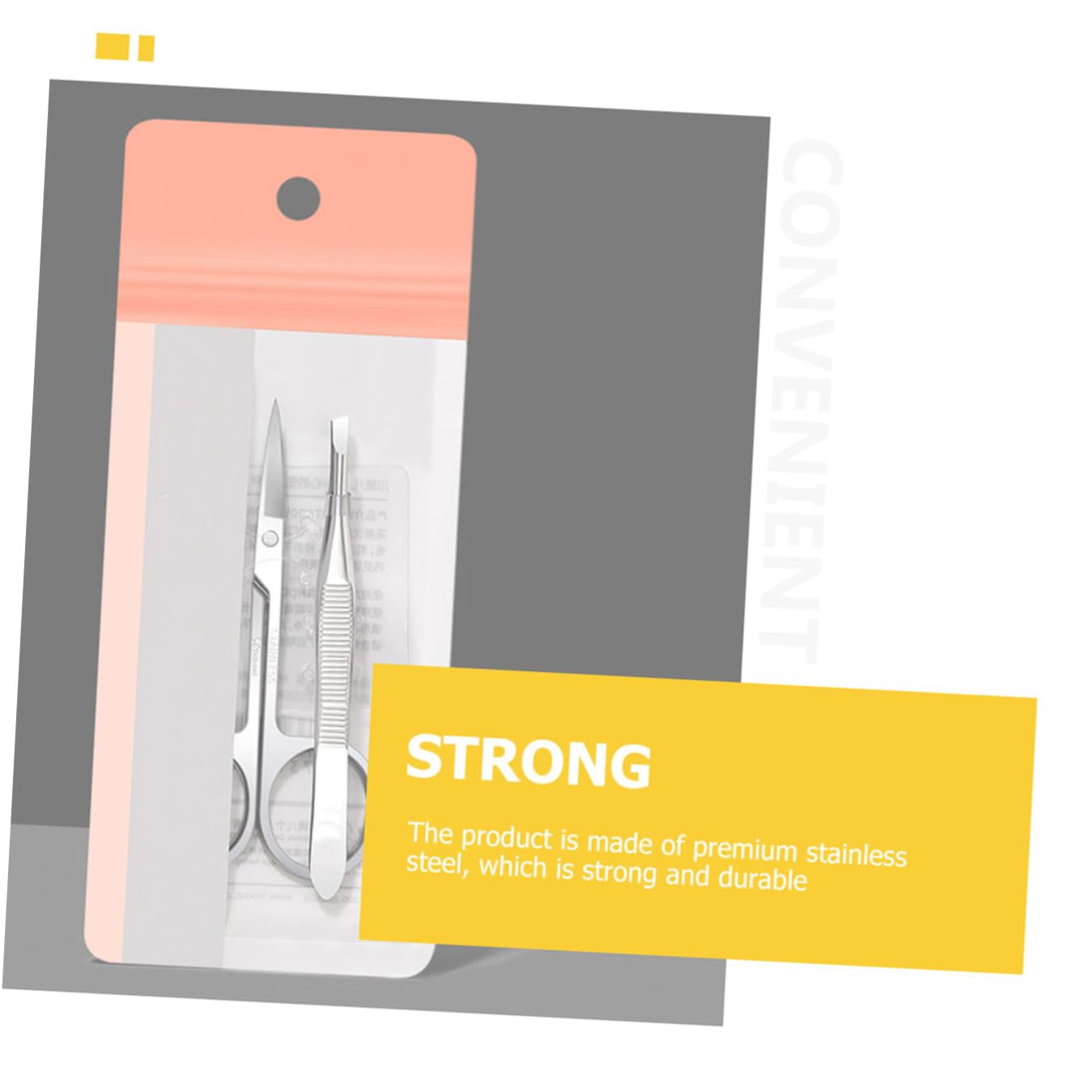 POPETPOP 4sets Strumenti Per Sopracciglia Acciaio Inossidabile Pinzetta e Forbice Per Rifinitura Sopracciglia Accessori Professionali Per Bellezza e Trucco
