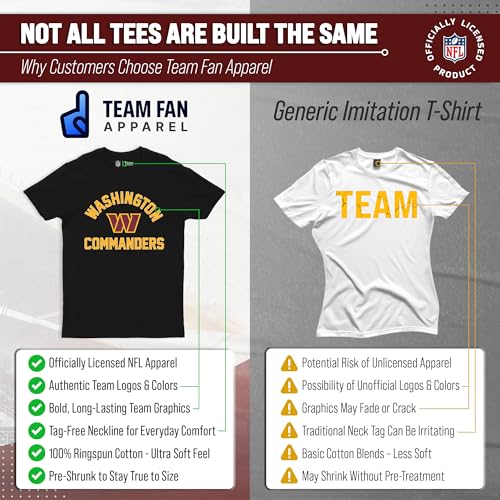 Image of NFL Gameday Cotton Blend T-Shirt for Men and Women - Licensed