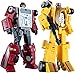 YOYOL Transformers Kingdom Transformer Toys Menasor Deadend + Drag Strip Set G1 Figura de acción Figura de acción de Optimus Prime
