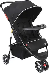 Maxi Baby Carrinho de Bebê 3 Rodas Passeio 4RIDE (Até15kg) (Preto)