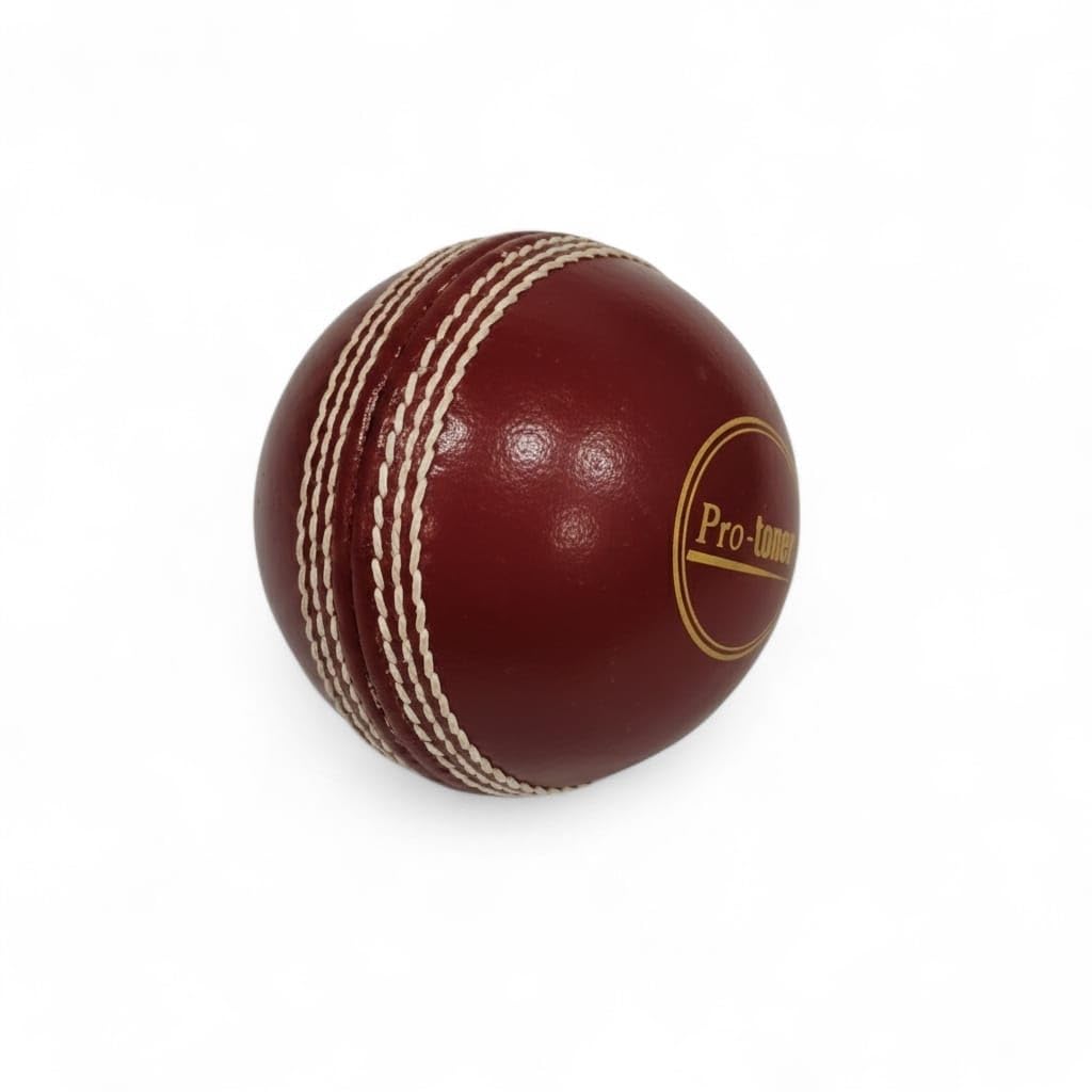 Protoner Professional Leather Cricket Balls, Traditional White, Pink and Red Colors, Practice Training Match Ball for Players (Red)-image-41