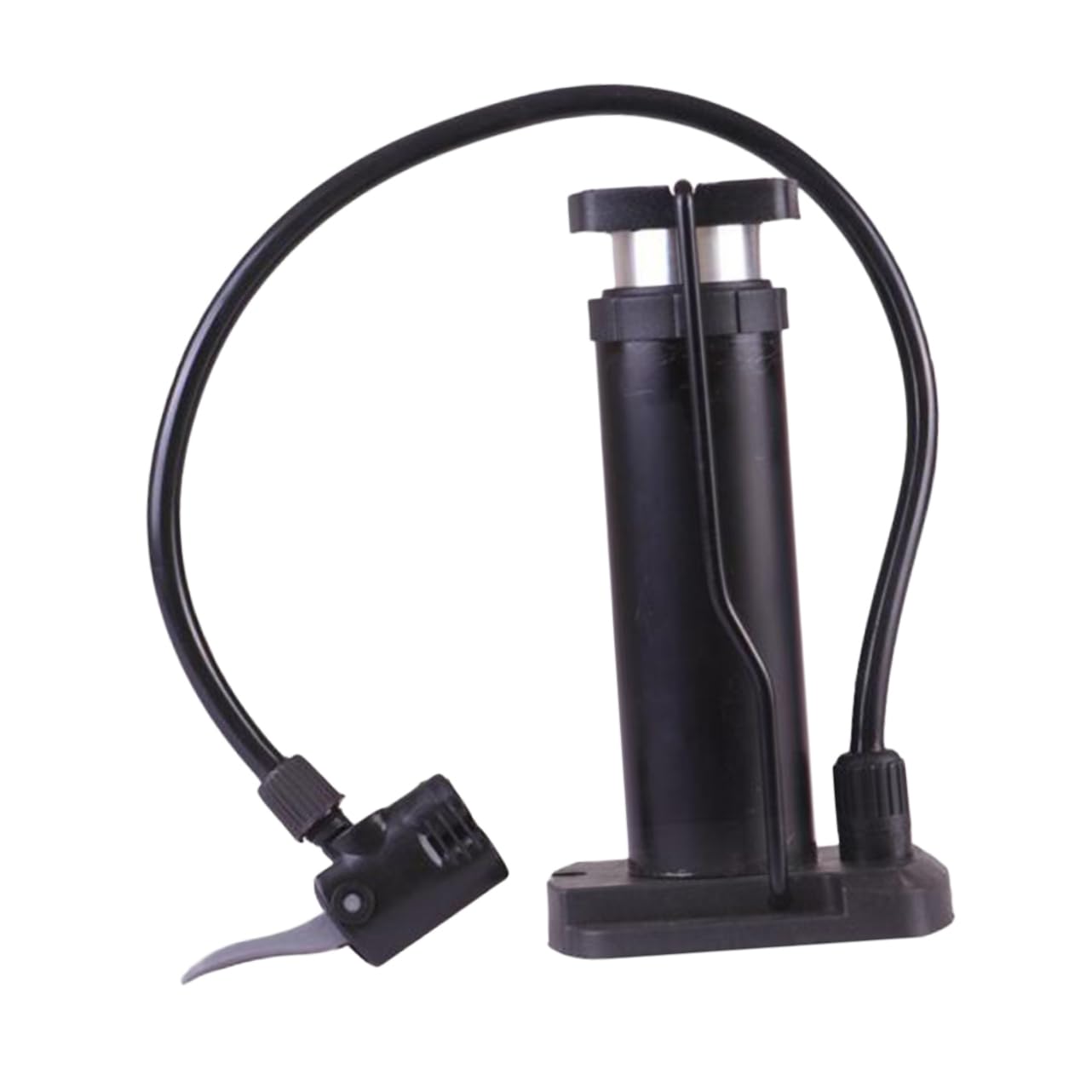 Toddmomy 1pc High-Pressure Tire Floor Pump Foot Activated Inflator Barometer Portable Design for More Lightweight Black Air Pump for Easy Inflation