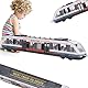 Zerodis Zug Spielzeug Simulation Metro Modell Alloy Sliding Diecast Metal Fahrzeuge Bildung kognitive Spielzeug Geburtstag 3 4 5 6 7 Jahre Kinder(weiß)