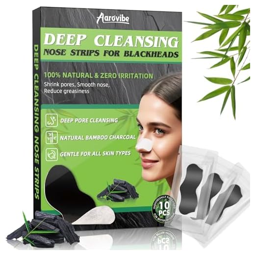 Aarovibe Tiras Puntos Negros Nariz, 10 PCS CarbónTiras Nasales – Limpieza Profunda de Poros, Eliminación Efectiva de Puntos Negros para Todo Tipo de Piel