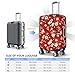 Yaxongx White Cherry Blossom Patterns Travel Luggage Cover Washable Suitcase Cover Elastic Fashion Stretch Suitcase Protector Travel Anti-Scratch Baggage Covers Fits 29-32 Inch Luggage
