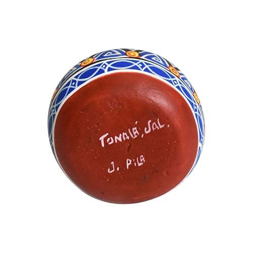 Hand-Decorated Aztec Pottery Miniature Jug | Artisan Crafted Collectible - Image 2