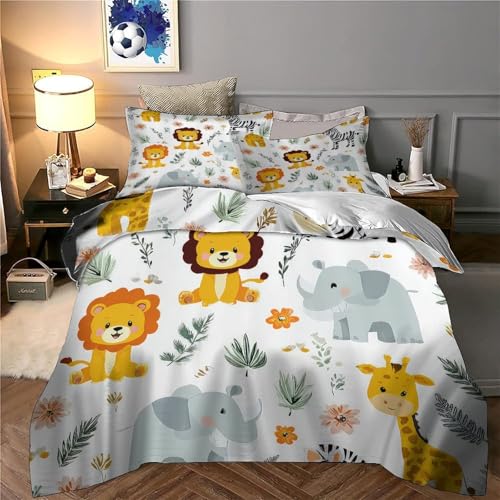 Housse de couette 3D chiot mignon parure de lit microfine confortable résistante 260x220cm - 6