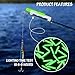 BHwra 300pcs Fishing Glow Sticks for Fishing Pole Bobber, Mini Green Glow in The Dark Fishing Pole Light Sticks Rod Tip for Night Fishing Halloween Easter Decoration