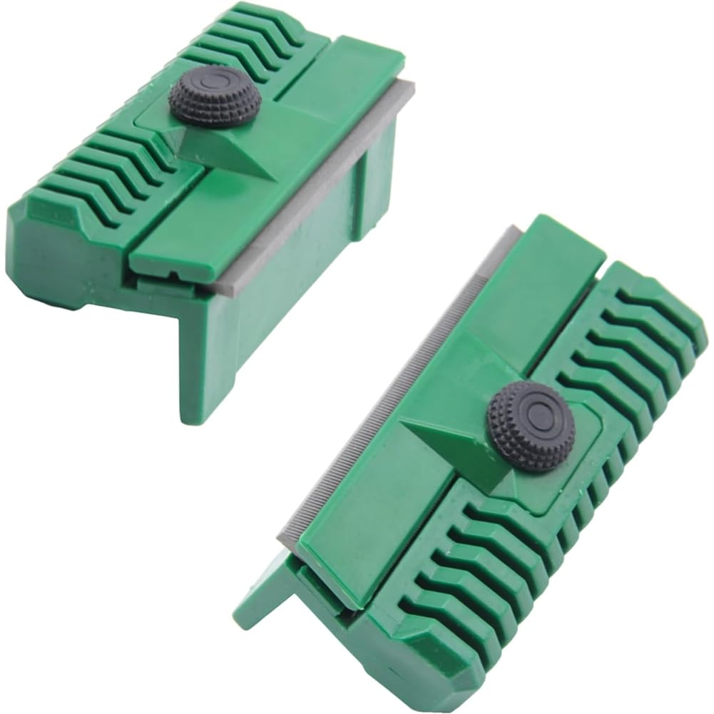 Jnchdghwa Green 2 Pack Chainsaw Bar Dressing Tool, Solid Guide Bar Rail Dressers File Repairer Tool