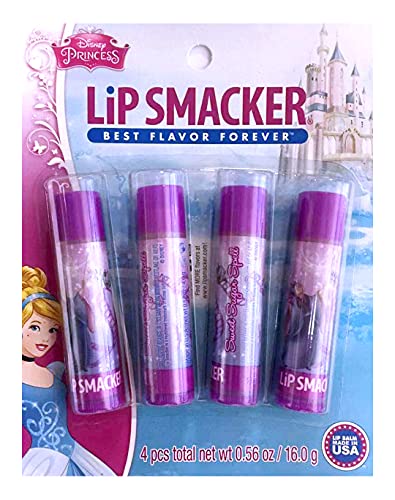 Lip Smacker Disney Princess Collection Lip Balm, 4 Count (Fairy Godmother)