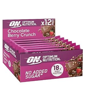 Optimum Nutrition Crunchy Protein Bar (12x55g) Chocolate Berry Crunch