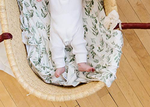 Image of Copper Pearl Swaddle Blankets for Newborns | Soft Stretchy Receiving Blankets for Boys and Girls | Large 46 x 46 Inch Baby Blankets | Lightweight and Breathable Swaddles | Fern