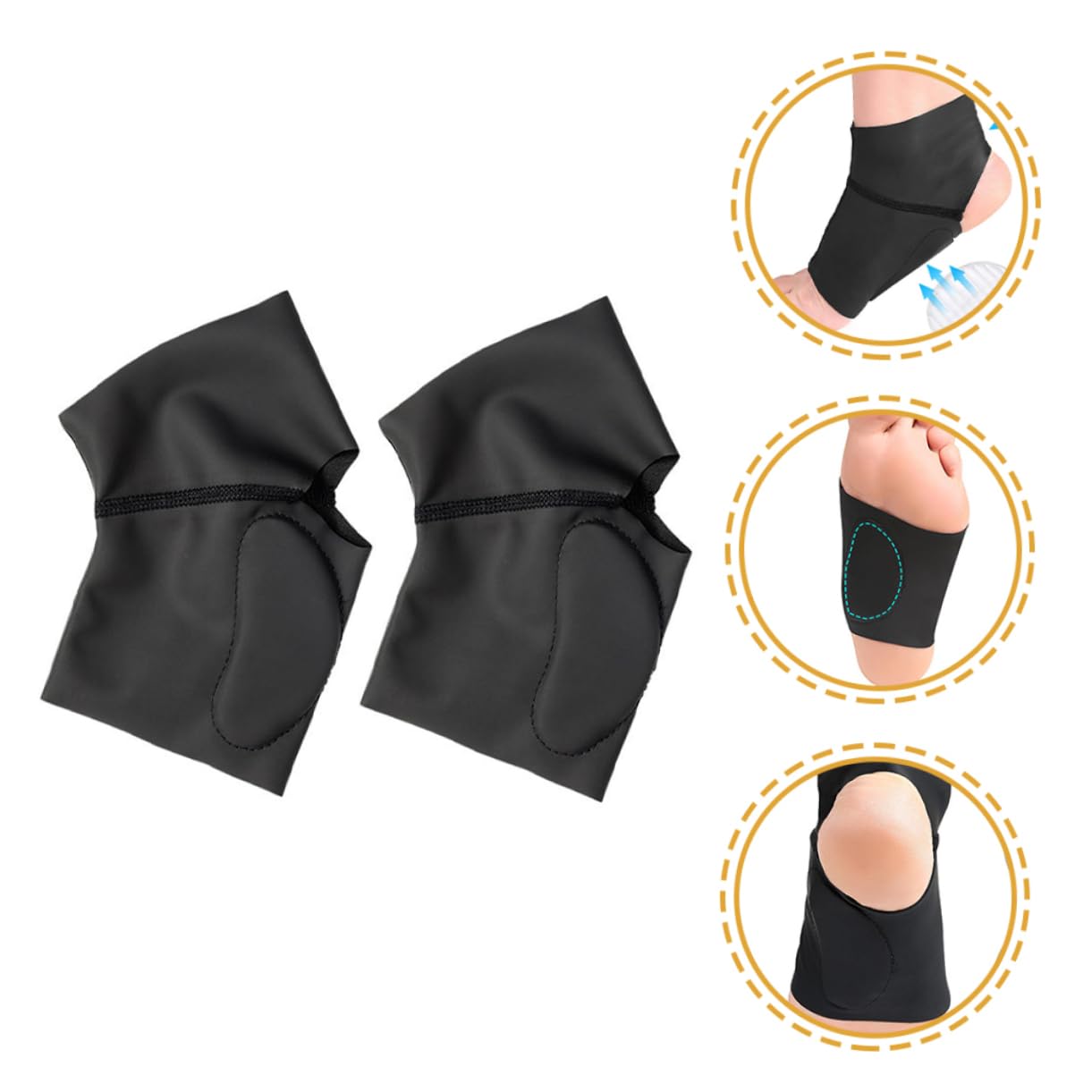 NOLITOY CKS for Flatfoot Men's Women's Orthotic Socks Plantar Support Gel Sleeve Foot Arch Support Pad