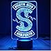 Produktbild Abzeichen Riverdale Snake Logo Nachtlicht Led Southside Serpents Dekor Zeichen Dinge Riverdale Zubehör Geschenk Tischlampe Schlafzimmer