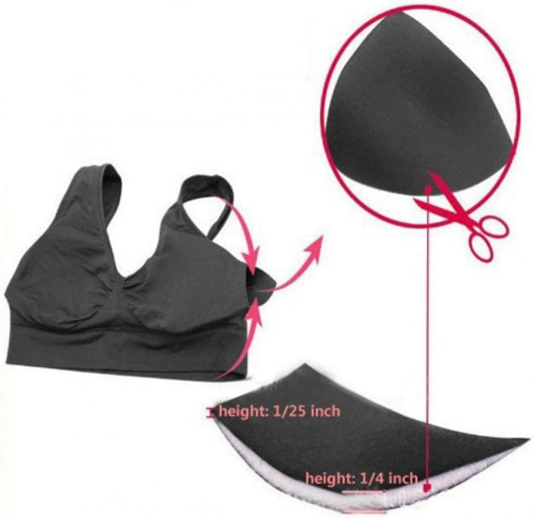 VOCHIC Womens Removable Smart Cups Bra Replacement Inserts Liner Pads 3 Pairs In Set Bra Pads Inserts Breast Pads - Image 4