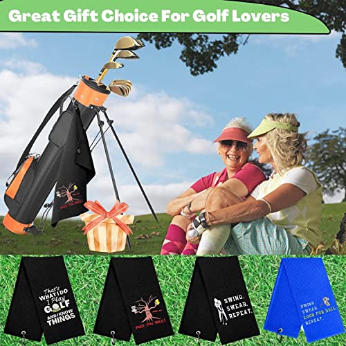Botogift Disc Golf Towel, Embroidered Funny Golf Towel - Disc Golf Gifts For Men Or Women, Disc Golf Accessories For Men Or Women, Fuck You Tree, Black #TOP4