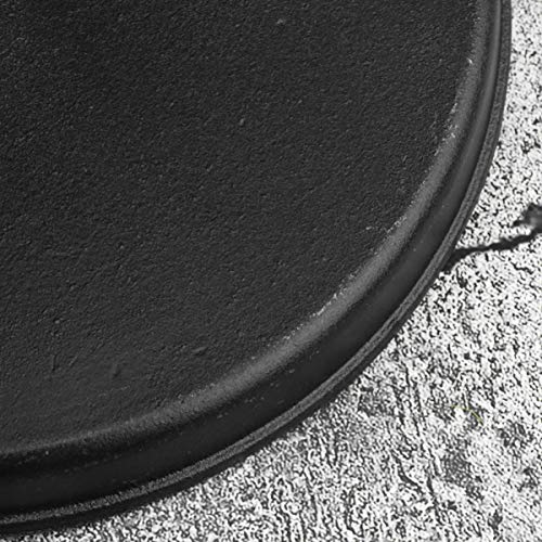 Hemoton Cast Iron Fajita Set Skillet Japanese Steak Plate Teppanyaki Grill Pan Electric Griddle Bbq Grilling Pan For Restaurant Home Kitchen Cooking Supply 19Cm #TOP3