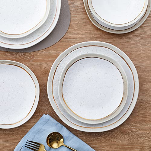Stone Lain Clara 32-Piece Dinnerware Set Porcelain, White #TOP2