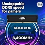 Crucial Pro DDR5 RAM 64GB Kit (2x32GB) 6000MHz CL40, Overclocking Desktop Gaming Memory, Intel XMP 3.0 & AMD Expo Compatible – Black CP2K32G60C40U5B - Image 2