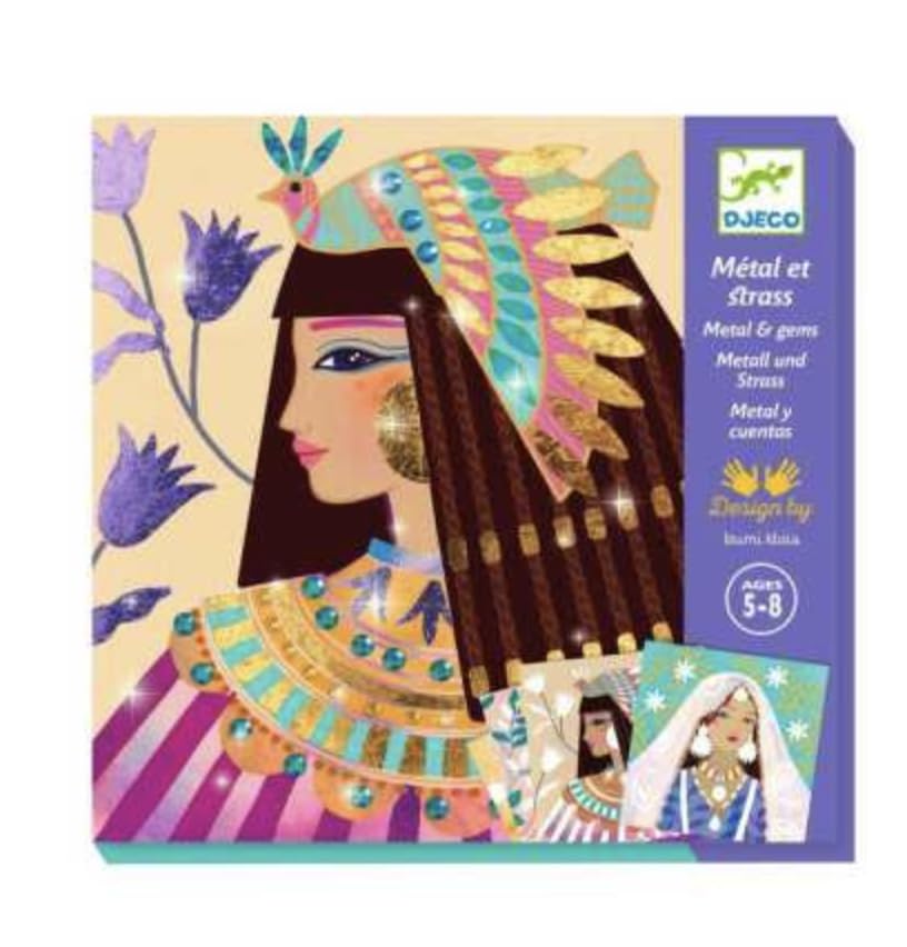 Tableaux a metaliser Parures precieuses DJECO le coffret cadeau créatif idéal