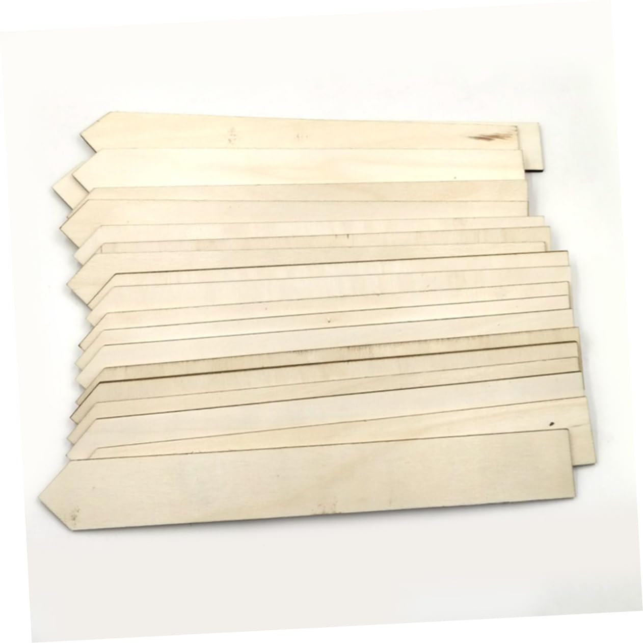 Kisangel Étiquettes De Jardin En Bois Solide 24x3 Cm Pour Potager Et Plantes, Lot De 100 Pièces, Longues Bandes Résistantes Pour Marquage Extérieur