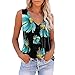 Generic Tank Dress Frauen Mode Ärmellose V-Ausschnitt Trainingsoberteile mit Druck lässige athletische T Hemden Bluse | Ärmellose Tank-Töpfe Weste Shirt Langarm Damen Spitze