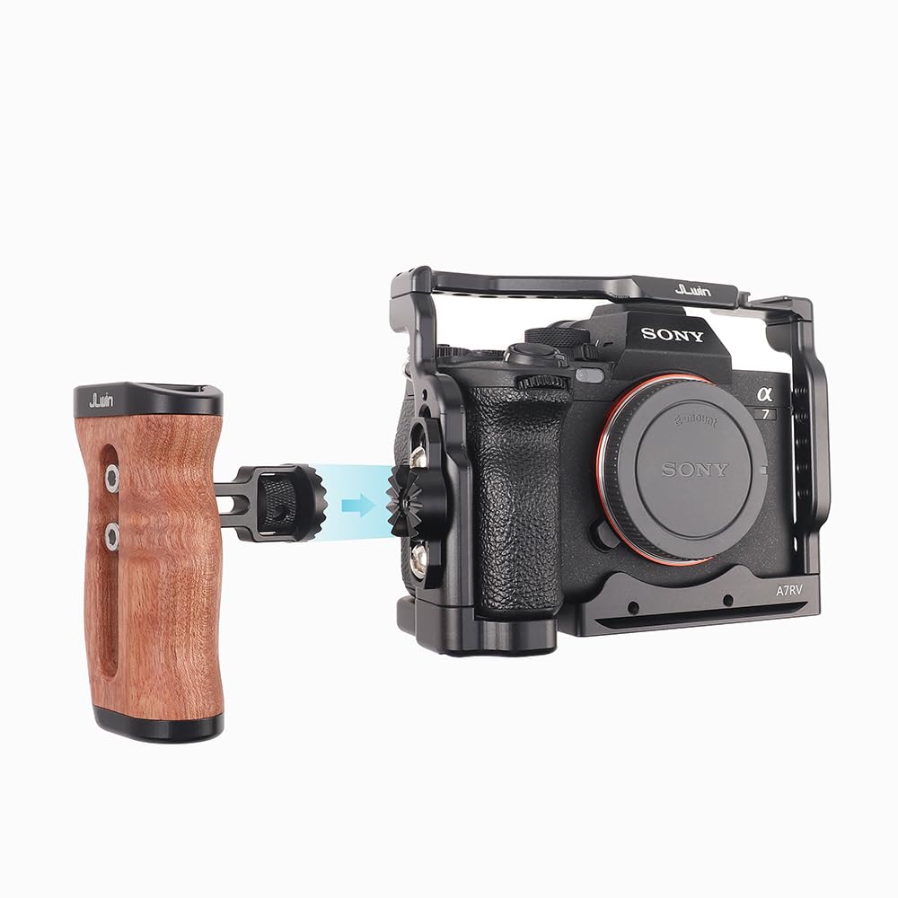 Wood Camera Hand Grip With Aluminum Base Plate For Nikon F2A / F2AS - Classic Retro Look