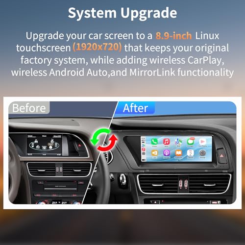 Pantalla táctil 8.9 pulgadas para Audi A4 2009-2015 miniatura 5