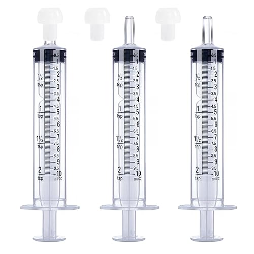 Jeringa de 0.3 fl oz para líquidos, alimentos, orales, laboratorios científicos, medición, dispensación, adaptador a presión, manualidades, punta