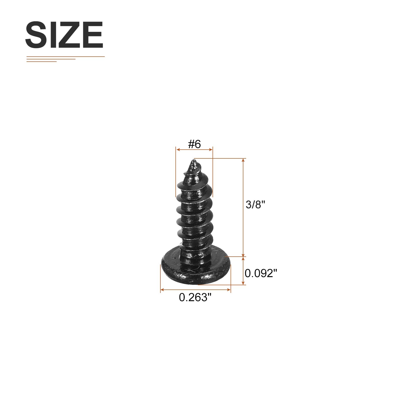 304 Stainless Steel Sheet Metal Screws - 50 Pack -2