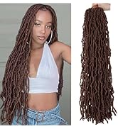 7 Packs Faux Locs Crochet Hair 30 Inch Soft Locs for Distressed Locs Butterfly Locs Crochet Hair ...
