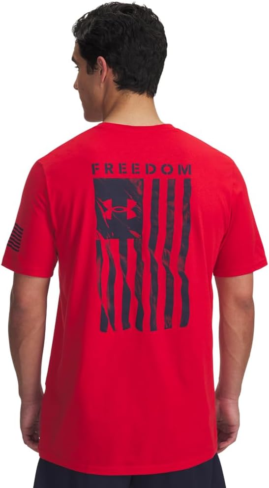 Under Armour Mens Freedom Flag Short Sleeve T Shirt - Image 2