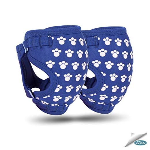 Sevi Baby Professional Knee Pads for Crawling - Ergonomic, Soft and Breathable Anti Slip Knee Protector - Adjustable Knee Warmer for Babies (Blue)