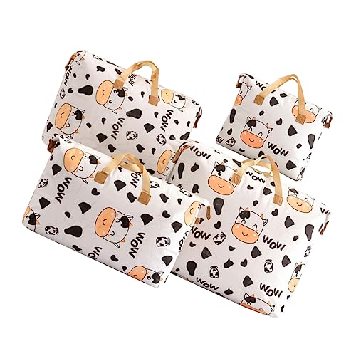 SHERCHPRY 4 Piezas Bolsa De Almacenamiento De Ropa Funda Nordica Cargado Organizador De Bolsas De Ropa Juguete Accesorios Centavo Papelera Edredón Comforters Lecho Película Textil No Tejido