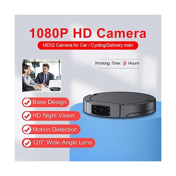 OVEHEL 64GB Spy Camera Hidden Camera Full HD 1080P Mini Spy Hidden Camera,Nanny Cam Hidden Camera,Small Security Hidden Camera with Motion Detection and Night Vision-(No Wi-Fi) - Image 4