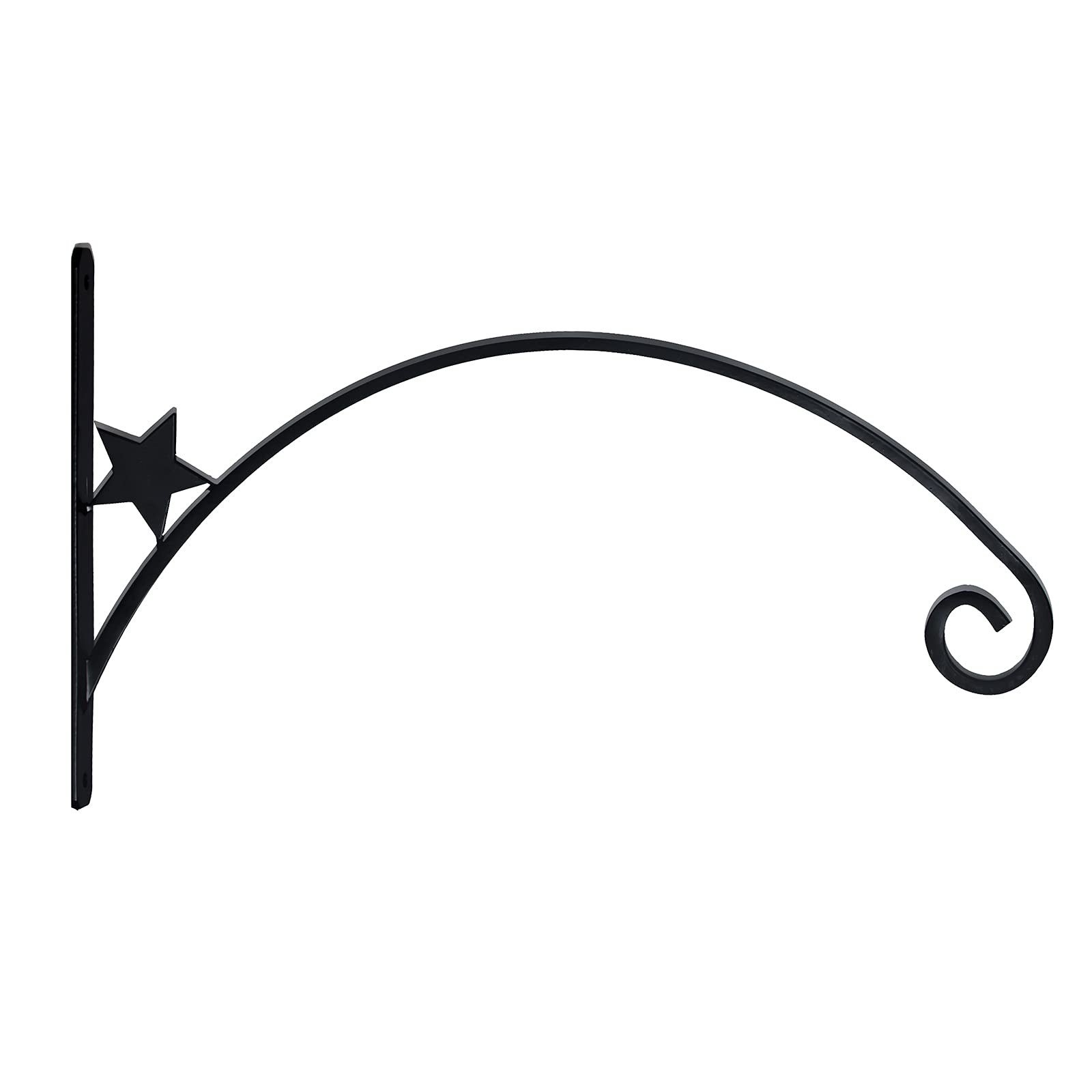 Landshome - Wandhalter geschwungen sehr stabil | Auslage 60cm | Wandarm  Adventsstern | Wandhaken schwarz | Halterung Weihnachtsstern |  Blumenhalterung | Wandhaken Vintage | Wall Hooks : Amazon.de: Kche,  Haushalt & Wohnen