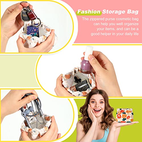 4 Pcs Mini Makeup Bag Pocket Cosmetic Bag Waterproof Small Pouches For Purse Self Closing Pocket Pouch Portable No Zipper Coin Purse For Women Travel Storage For Cosmetics Headphones Jewelry #TOP3