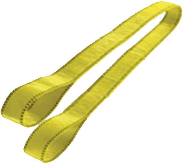 1 - 2" Width USA Made Standard Nylon Lifting Sling 8 Feet Long Eye To Eye + Tag