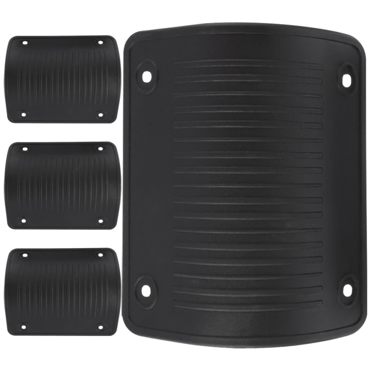 SUPVOX 4pcs Travel Luggage Edge Protectors Plastic Corner Guards Anti-collision Suitcase Bottom Reinforcement for Trolley Bags