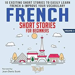 French Short Stories for Beginners Audiolibro Por Touri Language Learning arte de portada
