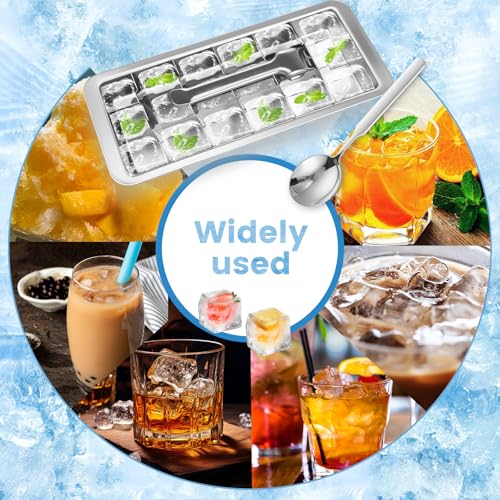 Molde de Cubos de Hielo de Acero Inoxidable con 18 Ranuras miniatura 7