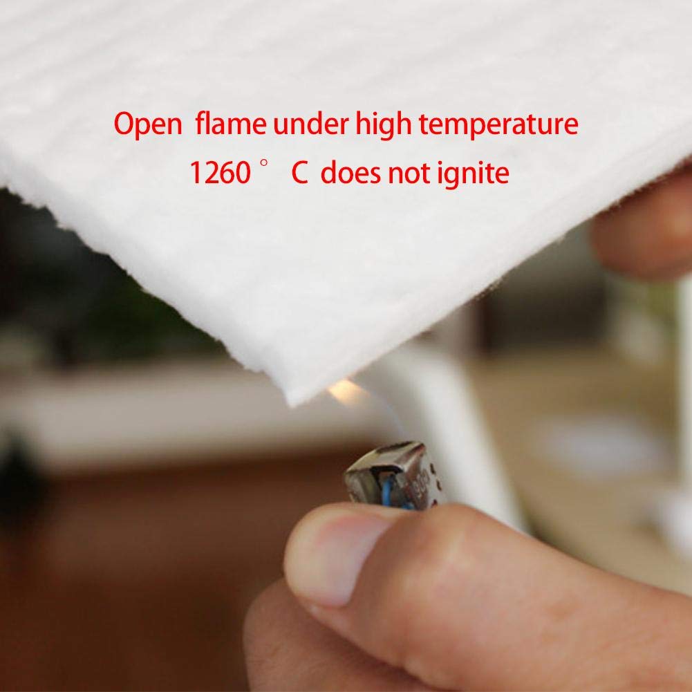 Fireproof Insulation Blanket , 1Pcs - for Stoves, Furnace, Kilns, Fire Bricks, Boilers(300mmx200mmx20mm)