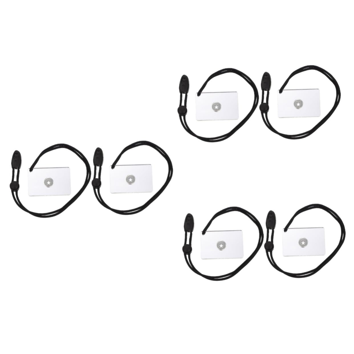 YARNOW 6pièces Miroir De Signalisation Urgence Miroir De Survie Camping pour Randonnée Et Activités Extérieures