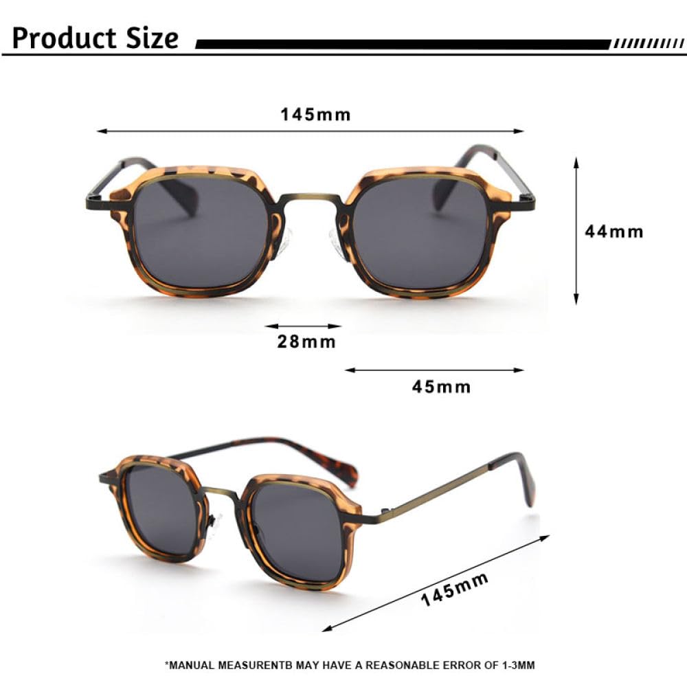 Gafas de sol retro para hombre, a la moda, cuadradas, para exteriores, viajes, conducción, UV400